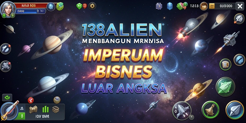 Gameplay Tycoon di luar angkasa yang menarik dan mendalam.
