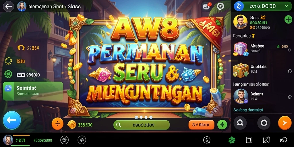 Tampilan gameplay Slot di AW8 yang menarik dan mendebarkan.