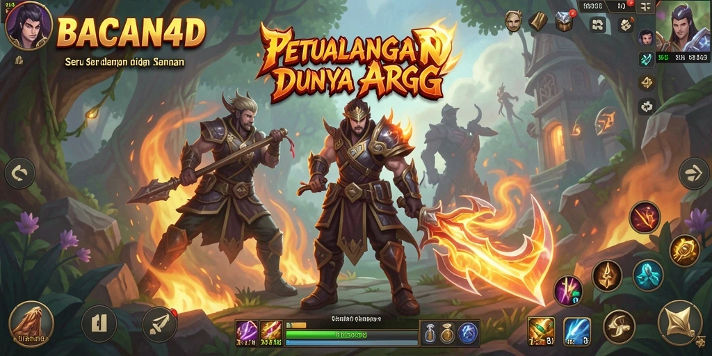 Tampilan seru gameplay ARPG BACAN4D dengan aksi yang dinamis.