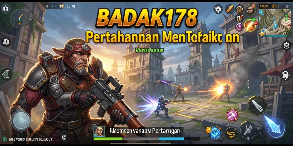 Gameplay menara pertahanan BADAK178 yang menegangkan dan strategis.