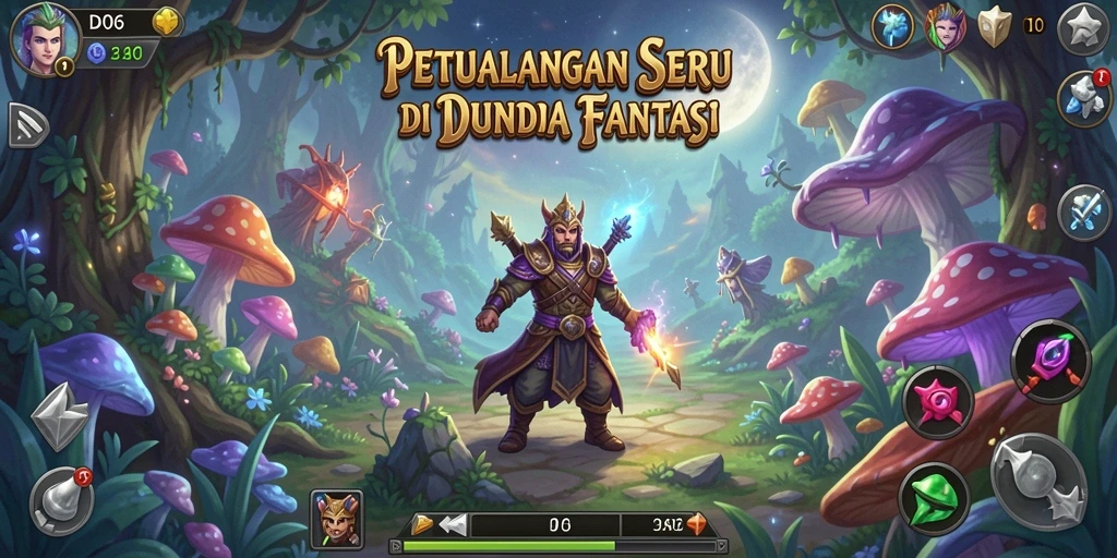 Tangkapan layar D06 menunjukkan gameplay penuh aksi di dunia petualangan.