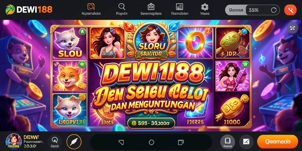 Tampilan gameplay menakjubkan dari DEWI188 dengan tema slot yang bervariasi.