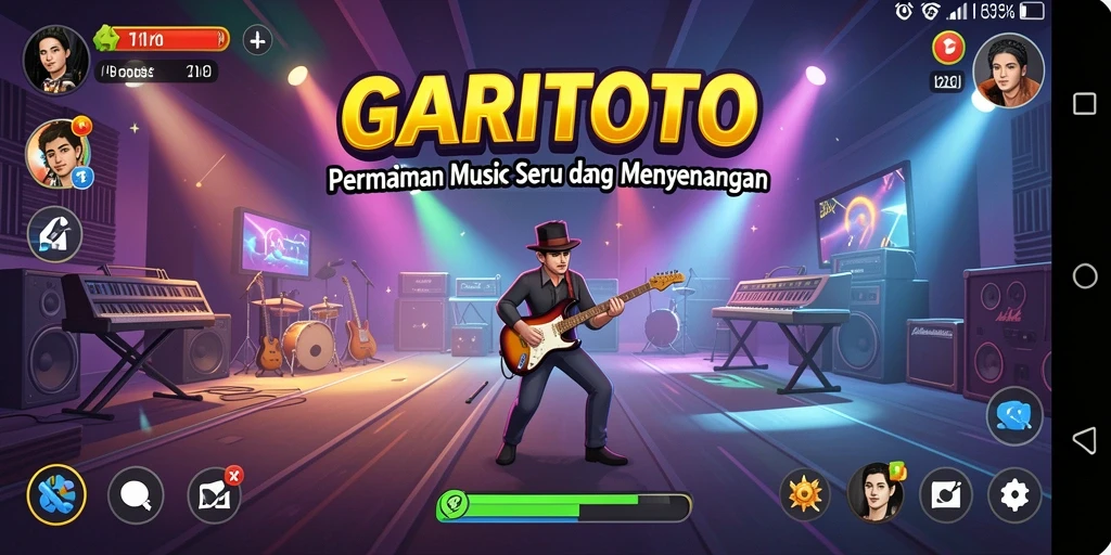 Tampilan gameplay GARITOTO yang penuh warna dan interaktif.