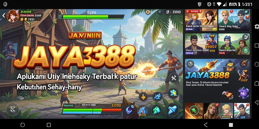 Tampilan antarmuka aplikasi JAYA388 yang memudahkan pengelolaan tugas.