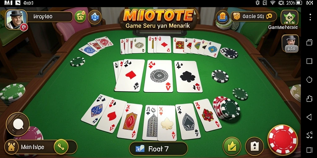 Tampilan gameplay seru saat bermain Gaple di MIOTOTO.