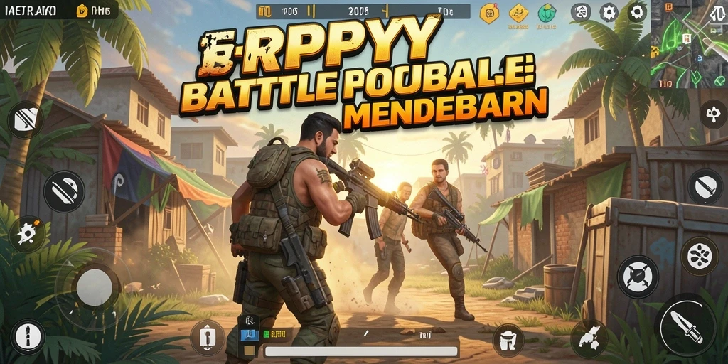 Screenshot RPYYY menampilkan aksi seru dalam pertempuran Battle Royale.