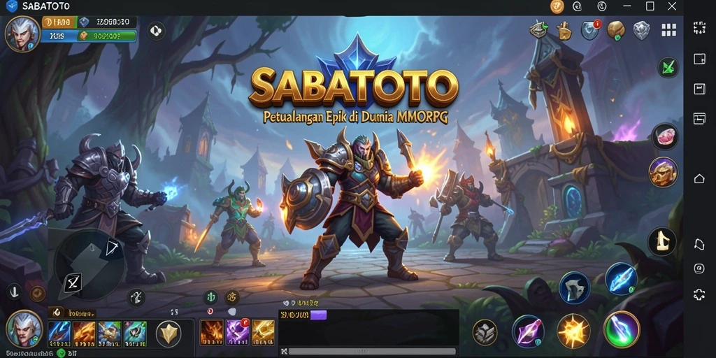 Screenshot gameplay <strong>SABATOTO</strong> dengan aksi pertempuran yang mendebarkan.
