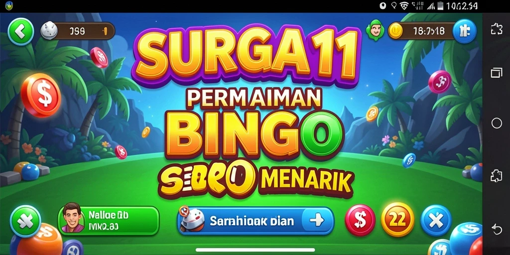 Gameplay seru SURGA11 yang menampilkan momen bermain Bingo.